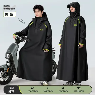 E-Bike-Regenmantel, verstärkt, ganzkörperschutz - 7