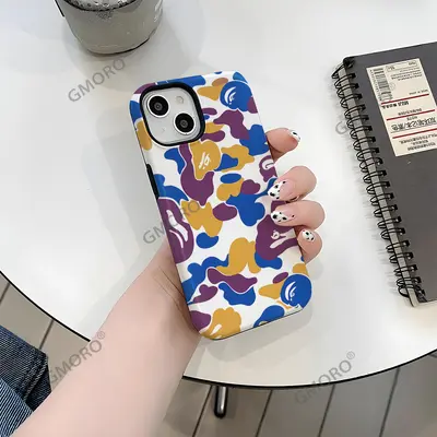 Camouflage Phone Case for iPhone 18 Pro Max, Drop-Proof Hard Shell - 7