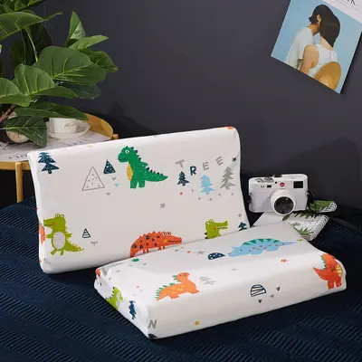 Natural latex pillow pure cotton core child and adult sizes - 7