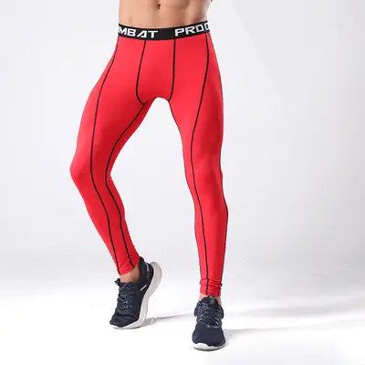 Men's Nine-Point Compression Pants Running Basketball Quick-Dry - 4