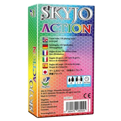 Skyjo Action Card Game for Family Parties, Brain Training