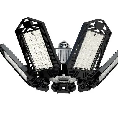 Katlanabilir L7 LED garaj lambası, 7+1 yaprak, endüstriyel ve madencilik tipi