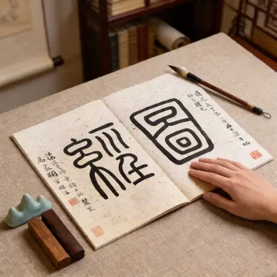 Xuan Paper Calligraphy Art Album Absorbent Blank Printed Set