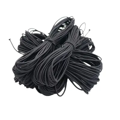 Schwarz-weiße Latex-Elastikschnur, 0,8 mm bis 25 mm, rund - 4