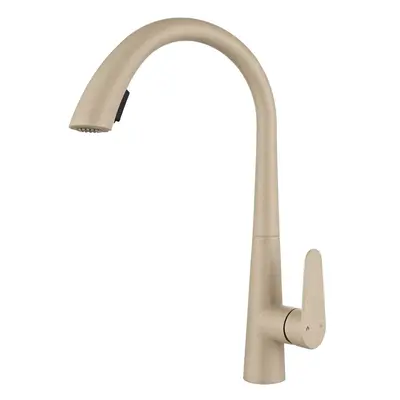 Gunmetal Grey 304 Stainless Steel Pull-Out Kitchen Faucet, Hot and Cold - 12