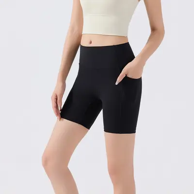 Yüksek bel yoga şortu, hızlı kuruyan - 6