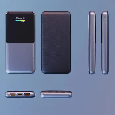 TFT Renkli Ekran Sayısal Hızlı Şarj DIY Taşınabilir Güç Kaynağı Kiti 1260110 Polimer Powerbank Kitleri Kasa