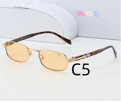 Full-Frame Metal Retro Sunglasses for Men and Women - 11