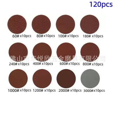 2 inç Zımpara Disk Pad Seti 100 Adet 80-3000 Kum - 9