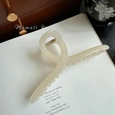 Shark Claw Hair Clip 13cm Large Acrylic Hair Clip for Women, Back of Head Hair Accessory DIY Material, Suitable for Thick Hair. - 9