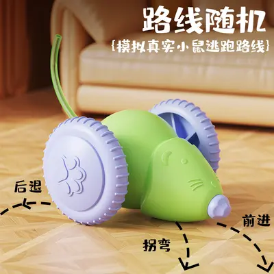 Electric Mouse Cat Toy, Self-Play Sports Car - 3