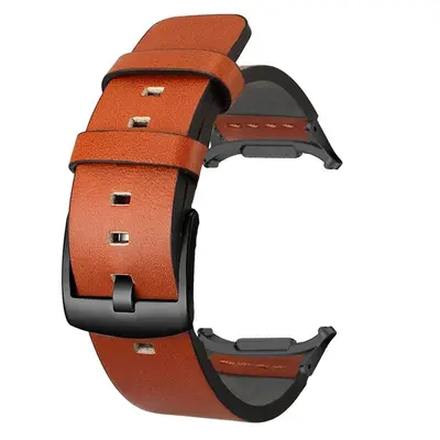 Samsung Galaxy Watch Ultra 47mm Leather Watch Strap with Metal Connector - 9