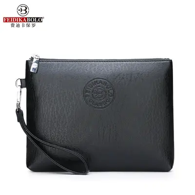 Men's Daily Clutch Bag, PU Leather, Large Capacity with Wallet and Phone Compartment - 5