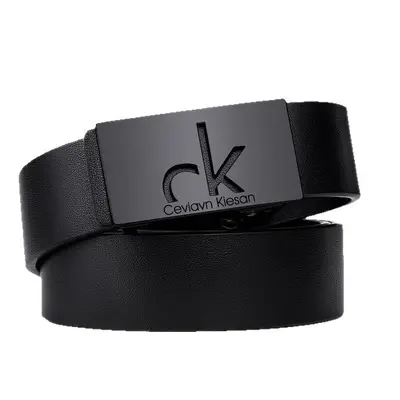Best-Selling Men's Genuine Leather Automatic Buckle Belt, Toothless Design, Business Casual Style for Middle-Aged and Young Men - 6