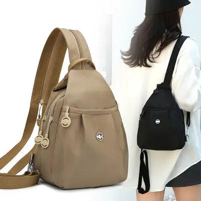 Minimalist Multi-Layer Nylon Large Capacity Backpack - 4