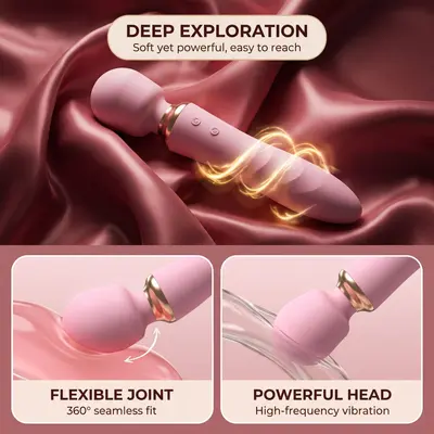 Rechargeable Women's Vibrating Massage Wand, Gen 2, Adult Product