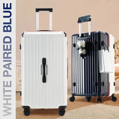 Aluminum Frame Large Suitcase, Combination Lock, Silent Universal Wheels - 8