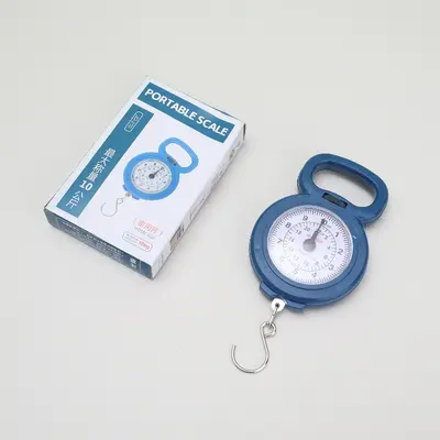 Mini portable spring scale, adjustable graduation, household