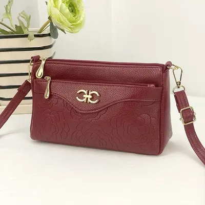 Women's Single Shoulder Crossbody Clutch with Coin and Phone Compartment - 8