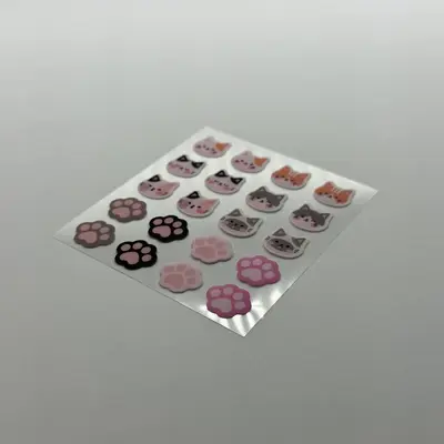 Cartoon Cat Hydrocolloid Acne Patch, Pink Concealer Protective Patch for Girls - 5