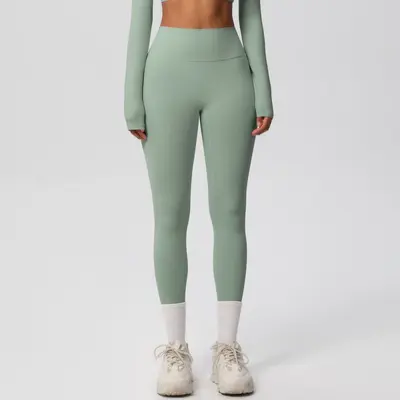 Women's 8-Piece Yoga Set, Double-Sided Brushed, Solid Color, Tight Fit - 10