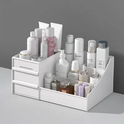 Kosmetik-Aufbewahrungsbox Schminkplatz Badezimmer-Organizer - 7
