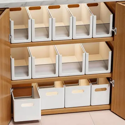 Rectangular plastic storage box for kitchen - 2