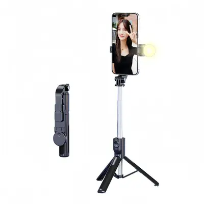 Selfie Çubuğu Seyahat Taşınabilir Tripod Entegre Masaüstü Canlı Yayın Fotoğraf Çekimi Çok Fonksiyonlu Evrensel Telefon Tutuşu