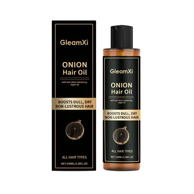 GleamXi Onion Shine Hair Oil Smooth Silky Hair Frizz Control