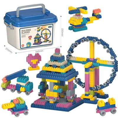 Portable Gift Box] DIY Buildable Particle Building Blocks Educational Toys for Children Wholesale Cross-border Amazon - 10
