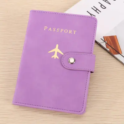 PU leather passport wallet, document storage, multi-card - 12