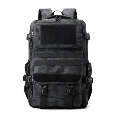 Tactical Backpack, Large Capacity, Camouflage Pattern, Multifunctional Outdoor Travel Bag - 9