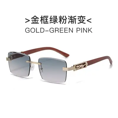 Rimless gradient sunglasses for women, summer style - 7