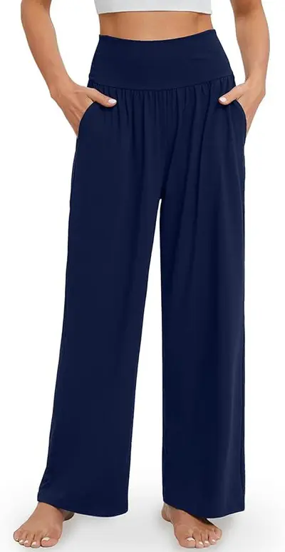 Damen Freizeit-Schlaghose Yoga Jogginghose, schmale Passform - 12