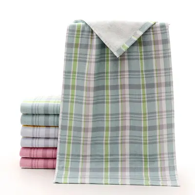 Gaoyang pure cotton checkered towel set, adult - 12