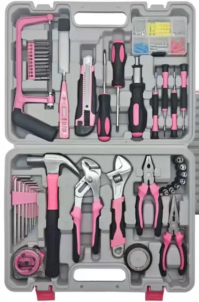 Home repair tool set with lithium electric drill and hardware tools - 7