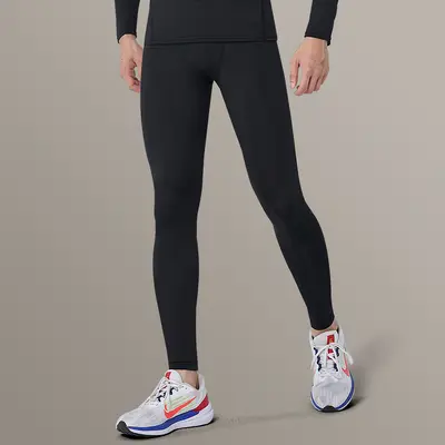 Men's Winter Fleece-Lined Compression Training Pants, Quick-Dry - 11