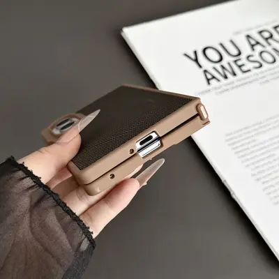 Samsung Galaxy Z Flip 8/7/6 ve Z Fold 8 Ultra için kohlefaser manyetik kılıf