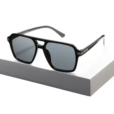 4er-Set Damen-Sonnenbrille, doppelter Steg, großer Rahmen, UV-Schutz