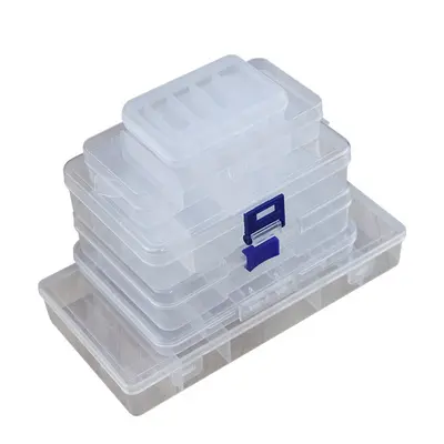 Sınır ötesi şeffaf PP plastik yem kutusu yeni olta takımı kutusu balıkçılık alet kutusu balıkçılık aksesuarları saklama kutusu - 6