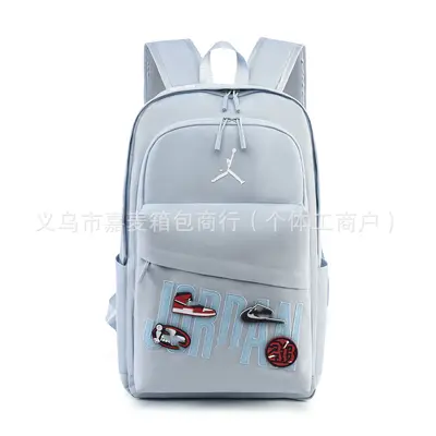 Student Sports Backpack, Large Capacity, Color-Block Design with Starry Pattern - 2