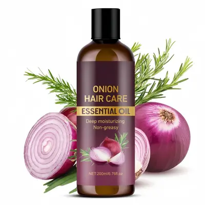 Onion Hair Oil Zwiebel-Haarserum, repariert und reduziert Frizz