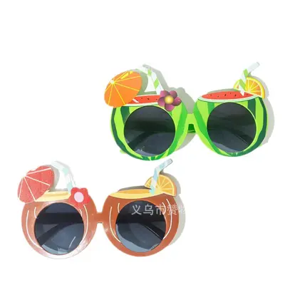 Hawaiian Style Funny Party Glasses, Coconut Fruit Shaped - 5