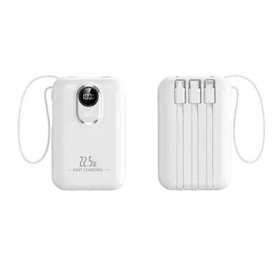 3C Certified 20000mAh Power Bank, 22.5W Super Fast Charging, Built-in Cable - 9