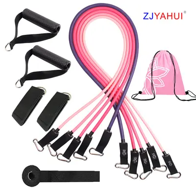 150 lb Resistance Band Rope Set Fitness Women Equipment Pull Rope Exercise Resistance Bands Men Sports Set
