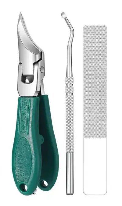 Eğik ağızlı tırnak makası seti, ultra keskin - 8