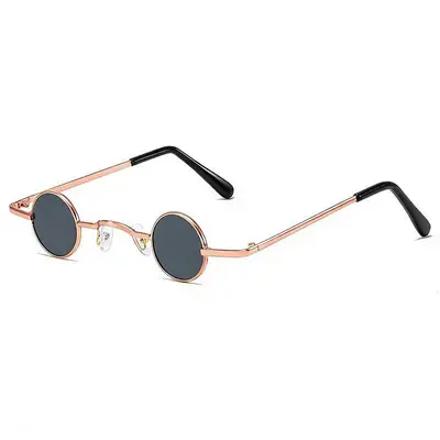 Trendige Retro-Sonnenbrille mit runden Gläsern - 13