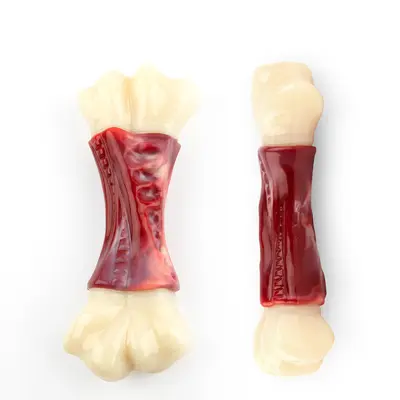 Bone-Shaped Dog Chew Toy, Teeth Cleaning Interactive Training Toy - 3