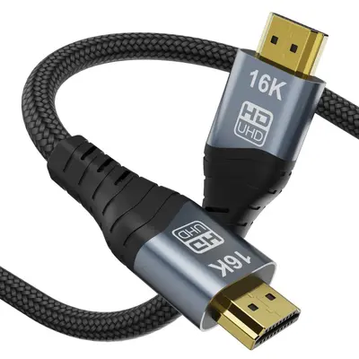 HDMI 2.2 Kablo 16K 60Hz, Yüksek Çözünürlüklü Video Kablosu
