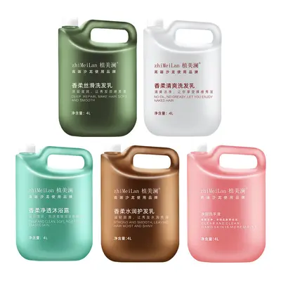 Shampoo, Conditioner and Body Wash Set 4L for Salons and Hotels - 4